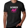 Neues Sober AF Alkoholentzug T-Shirt Sweatshirt personalisierte T-Shirts gestalte dein eigenes Grafik-T-Shirt T-Shirts für Männer