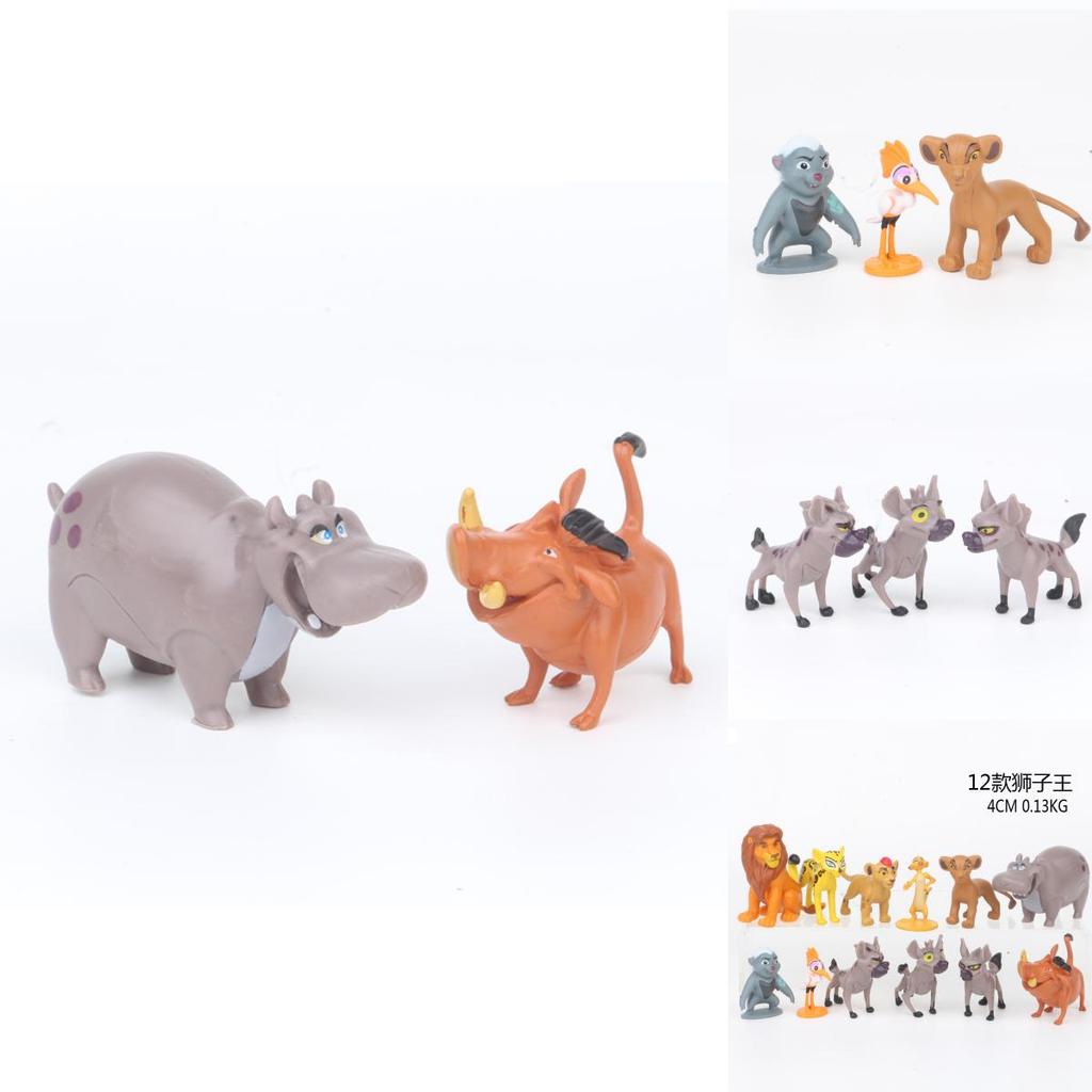 12pcs Movie The Lion King Simba Cake Toppers Action Figure Doll Set Kid Toy Gift Educational And Engaging Collection For Children And Collectors