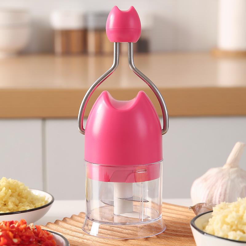 Garlic Peeler & Chopper: Mini Mortar for Mashing, Crushing & Mincing Garlic