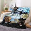 1PC THE ROOKIE Patterned Flannel Blanket Suitable For All Seasons for Home Decor Warmth and Comfort Gifts Holiday Present