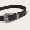 Korean Style Womens Faux Leather Belt With Alloy Buckle For Chic Office Look