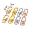 10pcs/Lot 13x33mm Snap Lobster Clasps Hooks for DIY Jewelry Making Keychain Bag Clasp Keyring Accessories Supplies