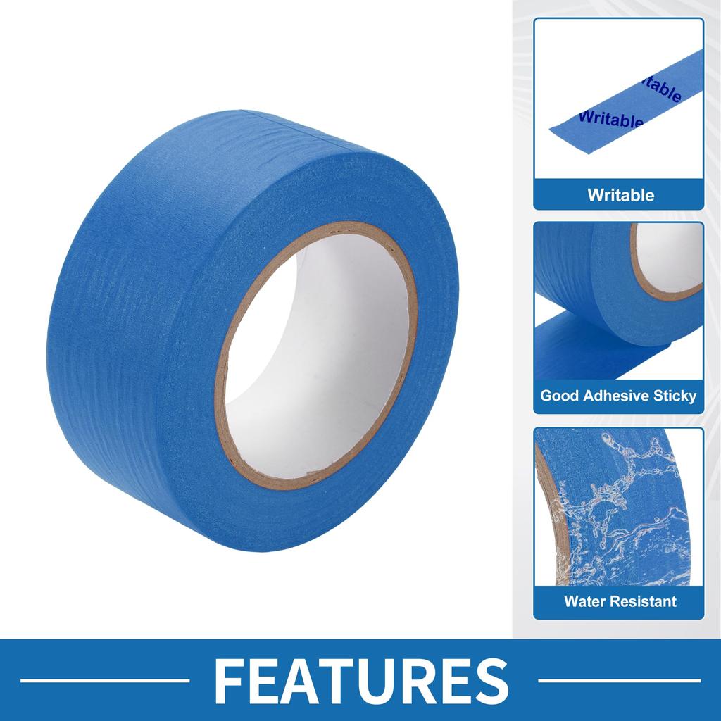 A ABSOPRO Painter's Tape Easy Removal 5cm x 55m Masking Master Tape Blue