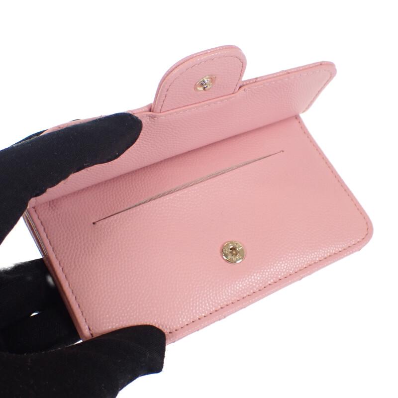 Chanel AP0374 Card Case Pink Women