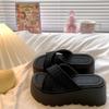 Muffin Thick-soled Heightened Cross-strapped Cool Slippers Women's Summer Wear Casual Design Bohemian Beach Sandals