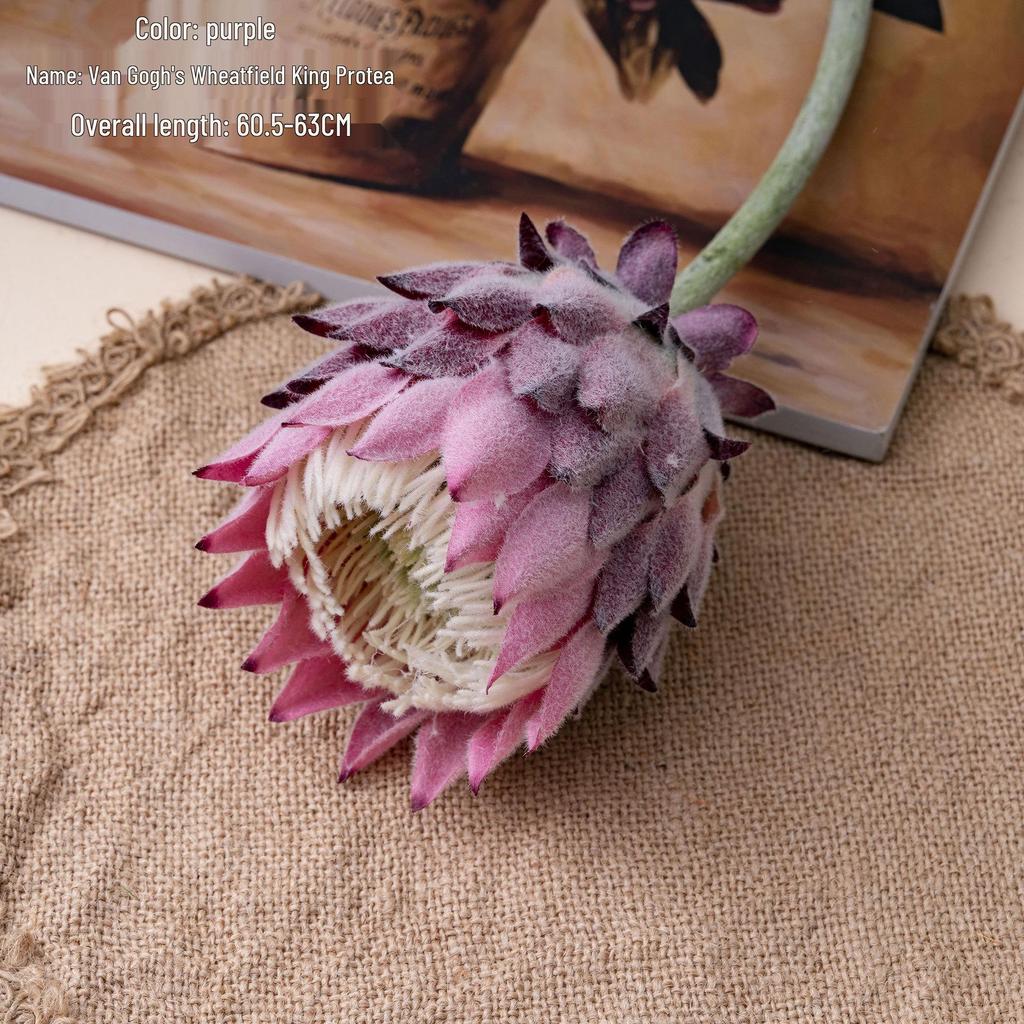 Van Gogh Wheat Field King Protea Artificial Flowers - Wedding & Home Decor Collection