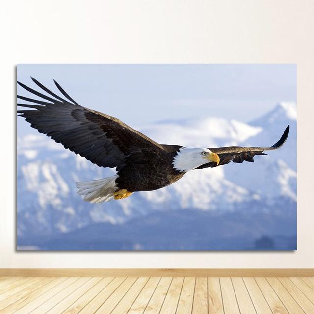 Scandinavian Decor Canvas Pictures for Living Room Eagle Painting Wall Art Quadros Decoracion Animals Posters and Prints Eagle