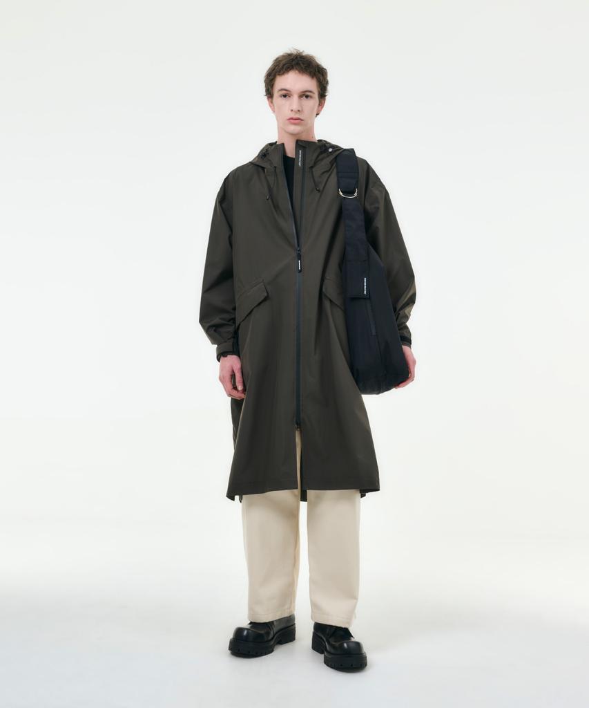 Whether Weather Hwaseong Unisex Weather Coat Essential Collection Dark Khaki