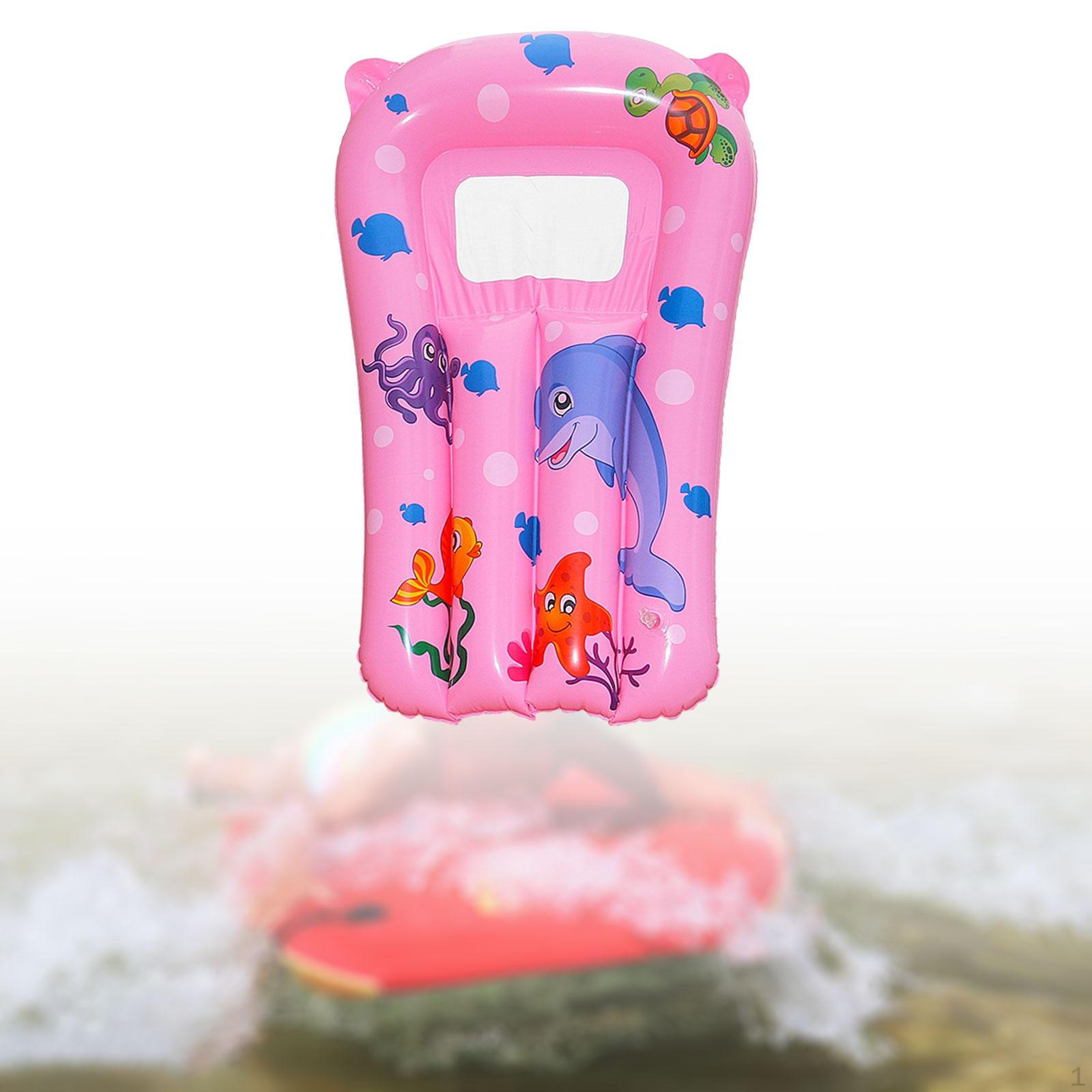 

Детская надувная доска для серфинга Surf Kickboard Плавающая доска для серфинга, аксессуары для серфинга, бассейн розовый