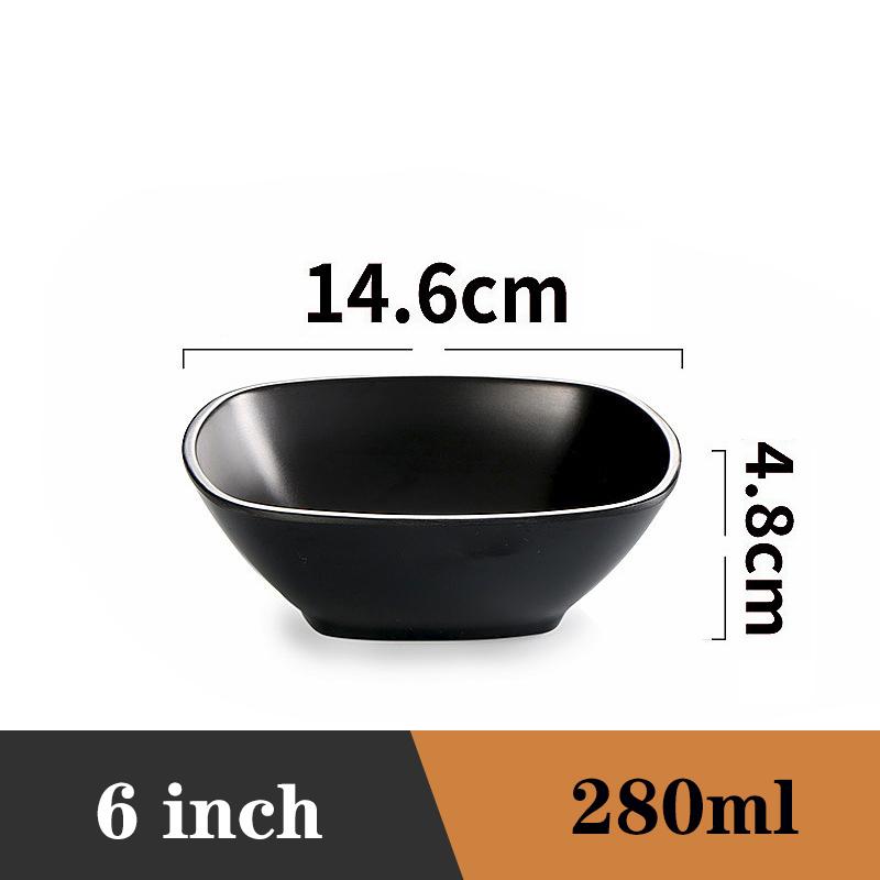 Fruit Salad Fast Food Tableware Japanese Style Plastics Noodles Bowl Household Ramen Bowl Soup Bowl