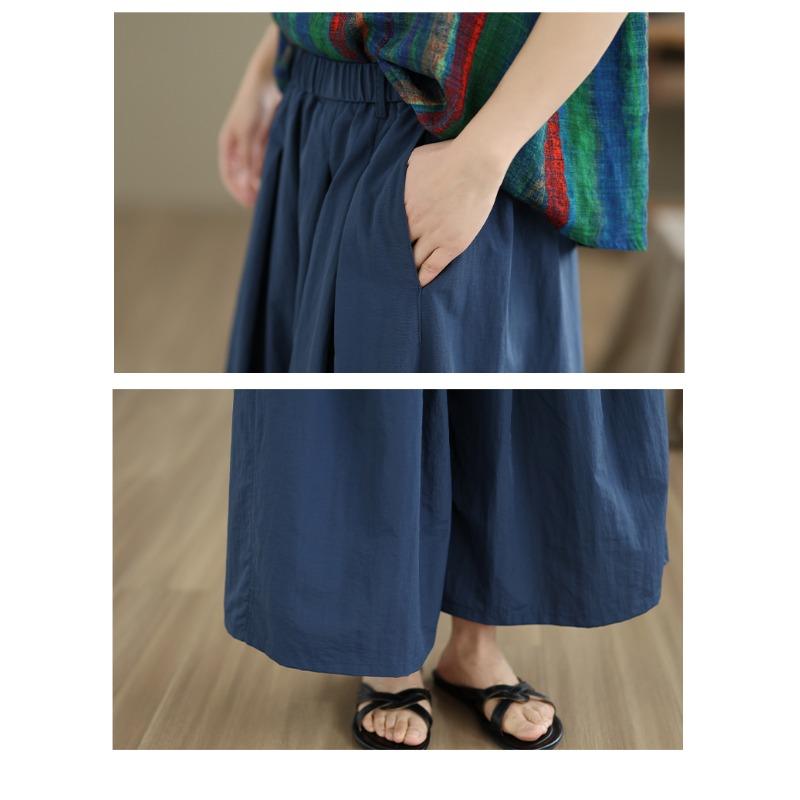 DIMANAF Plus Size Summer Pants Suits Women Sets Suits Loose Tops Shirts Long Pants Cotton Vintage Casual Clothing