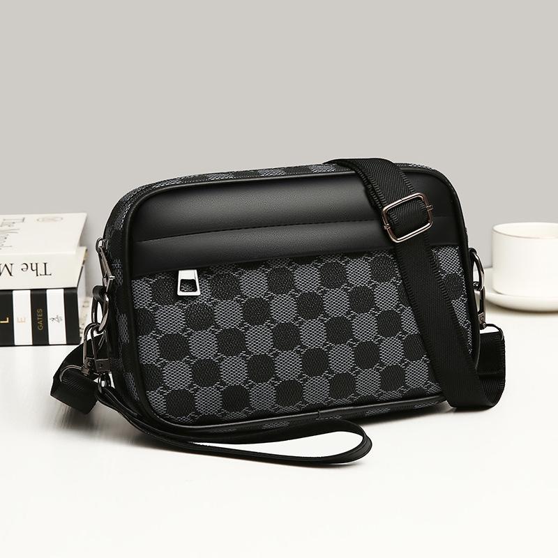 Men's Crossbody Multi-pocket Clutch Bag - High-end, Wear-resistant Business Handbag