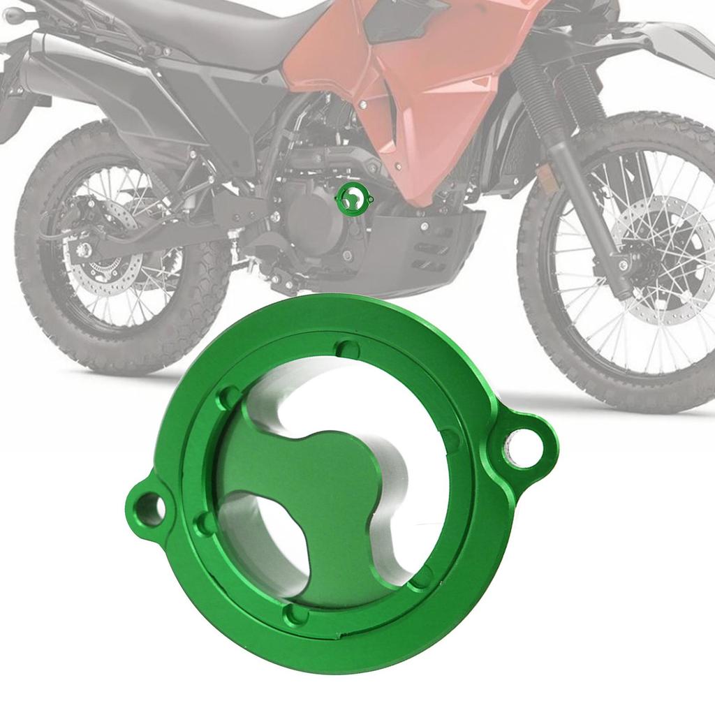 Motorcycle Oil Filter Cover Cap Durable Accessories for Kawasaki Klr650 Green