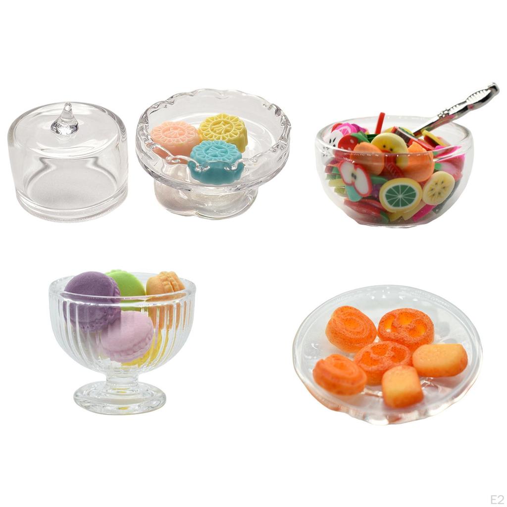 Dollhouse Miniature Set Food Collectibles for 1:12 /1:6 Girls