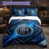 Borussia Dortmund Pattern 3 Pieces Bedding Set Soft Microfiber Duvet Cover with Pillow Cases for Bedroom