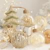 6PCS/ 1Set 8cm Christmas Tree Balls Transparent Xmas Baubles Xmas Ornament Ball  Scene Supplies