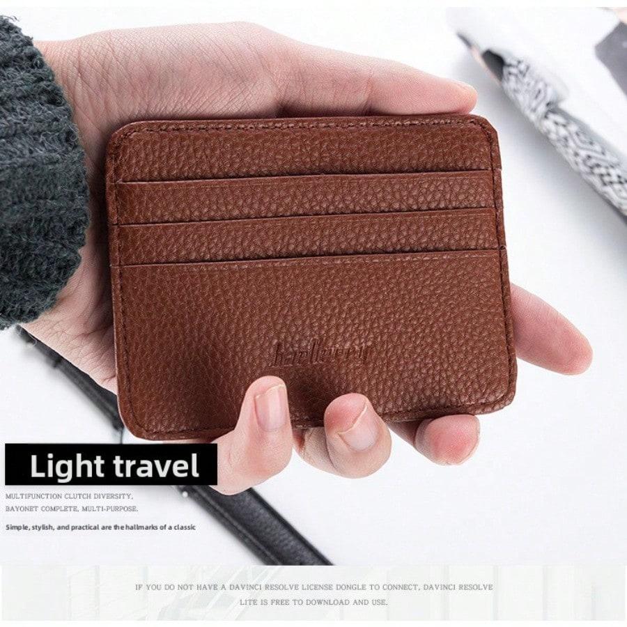 New Card Bag Men's Creative Card Cover Multi-card Position Women's Multi-color Card Bag Short Thin and Large Capacity
