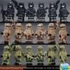 Delta Military Special Forces Police Figure Building Blocks - Ghost Soldier Assembly Toy for Kids