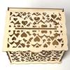 Large, Elegant Wooden Gift Card Box with Lock, Wooden, sy to Assemble, for Weddings and More, Wedding Card Box with Lock, Rustic