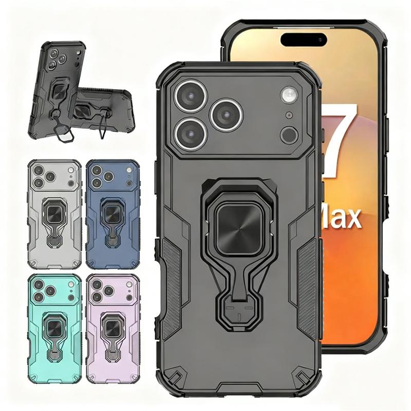 Matte Armor Kickstand Bracket Holder Case For For Iphone 17 13 15 14 16 Pro Max Plus 16e Shockproof Cases For For Iphone Air Accessories