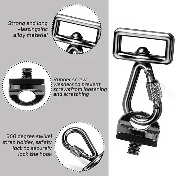 Xiaomi Camera Neck Strap Screw Holder Carabiner Hook Quick Release Set for Nikon Sony DSLR Cameras Neck Shoulder Strap Sling Accessory