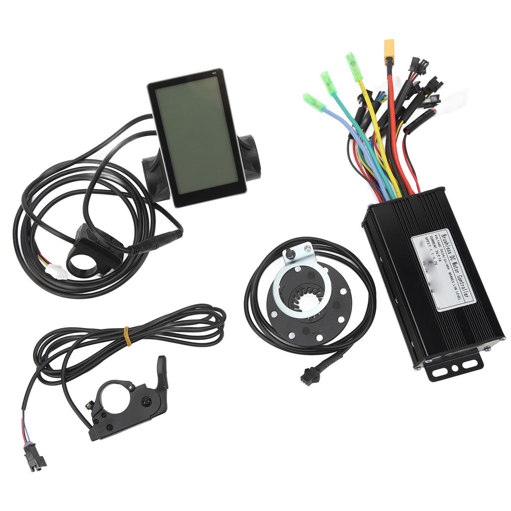 24V 36V 48V 26A Brushless Motor Controller Display Thumb Throttle Power Assist Sensor Kit Bicycle Lithium Battery