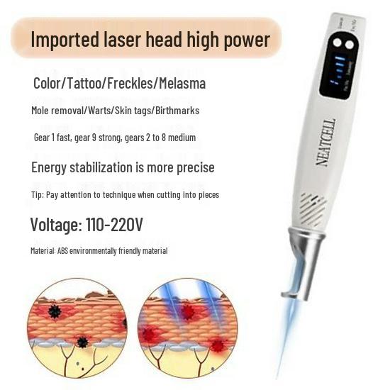 Pico Laser Beauty Device: Tattoo, Spot, Freckle Removal; Non-invasive, Scar-free Eyebrow Treatment.