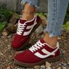 Women's Spring-Autumn Flat Soft-Soled Gump-Style Casual Sports Shoes, Retro Training Footwear, Available In Large Sizes.