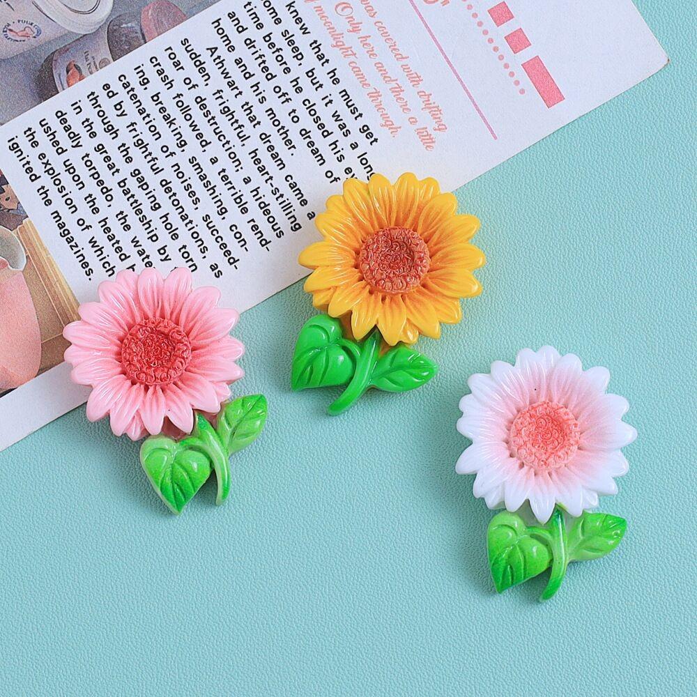 7pcs Sweet Smal Colorful Sunflower Refrigerator Magnets Creative mini Fridge Magnet Photo Message Magnet Decorative