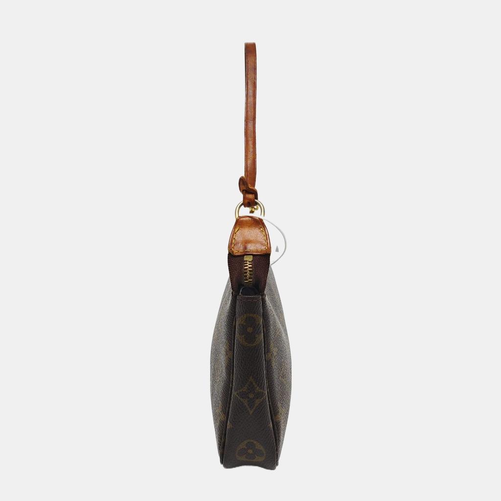 [Pre-Owned] Pochette Monogram Zip Closure PVC Handbag - Good #IJOPJV