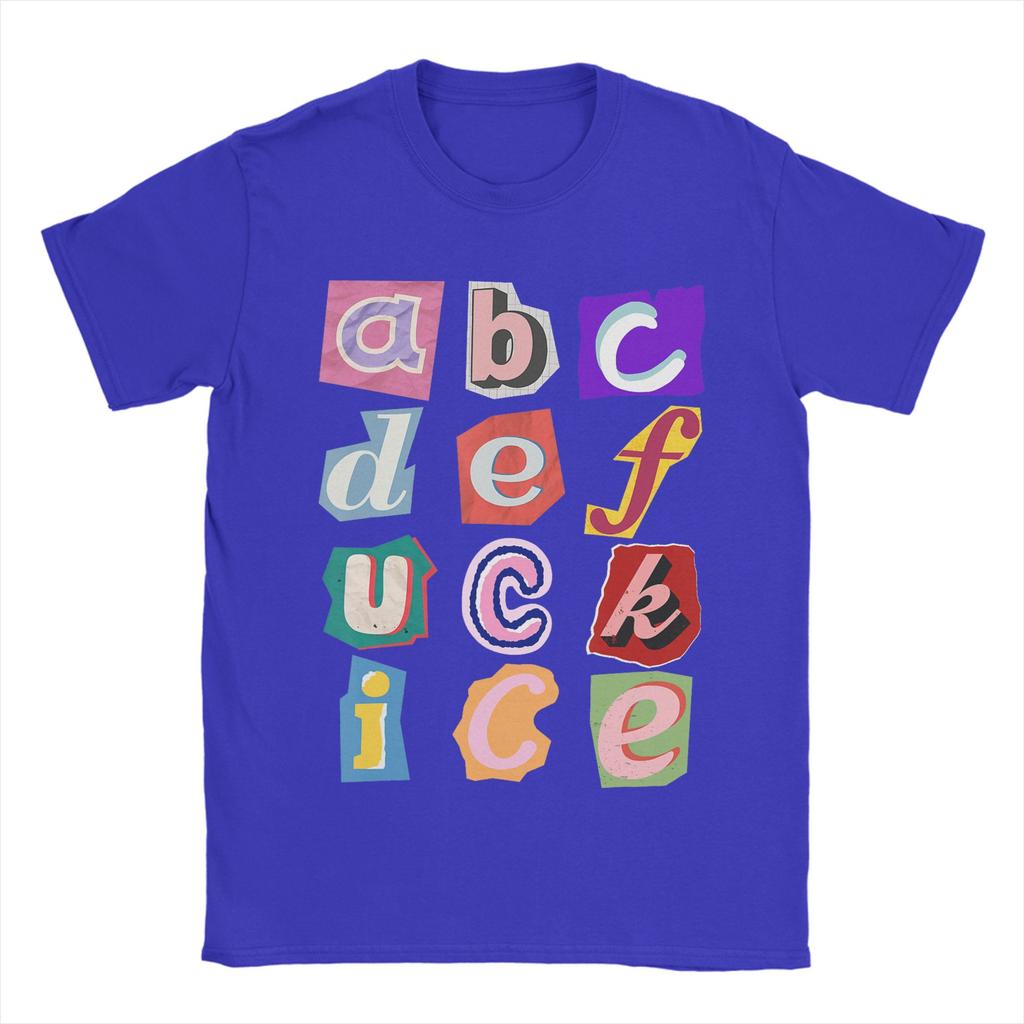Unisex Abcdefuckice Funny Ice T Shirt  Cotton Tops Leisure Short Sleeve O Neck Tee Shirt XL XL XL TShirt