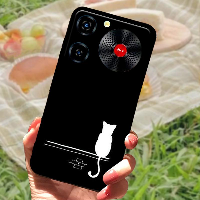 Per ZTE Nubia Custodia Musica Antiurto TPU Silicone Nero Paraurti Cover Per ZTE Nubia Custodie Telefono Musica Carina Cover Posteriore Fundas Capa