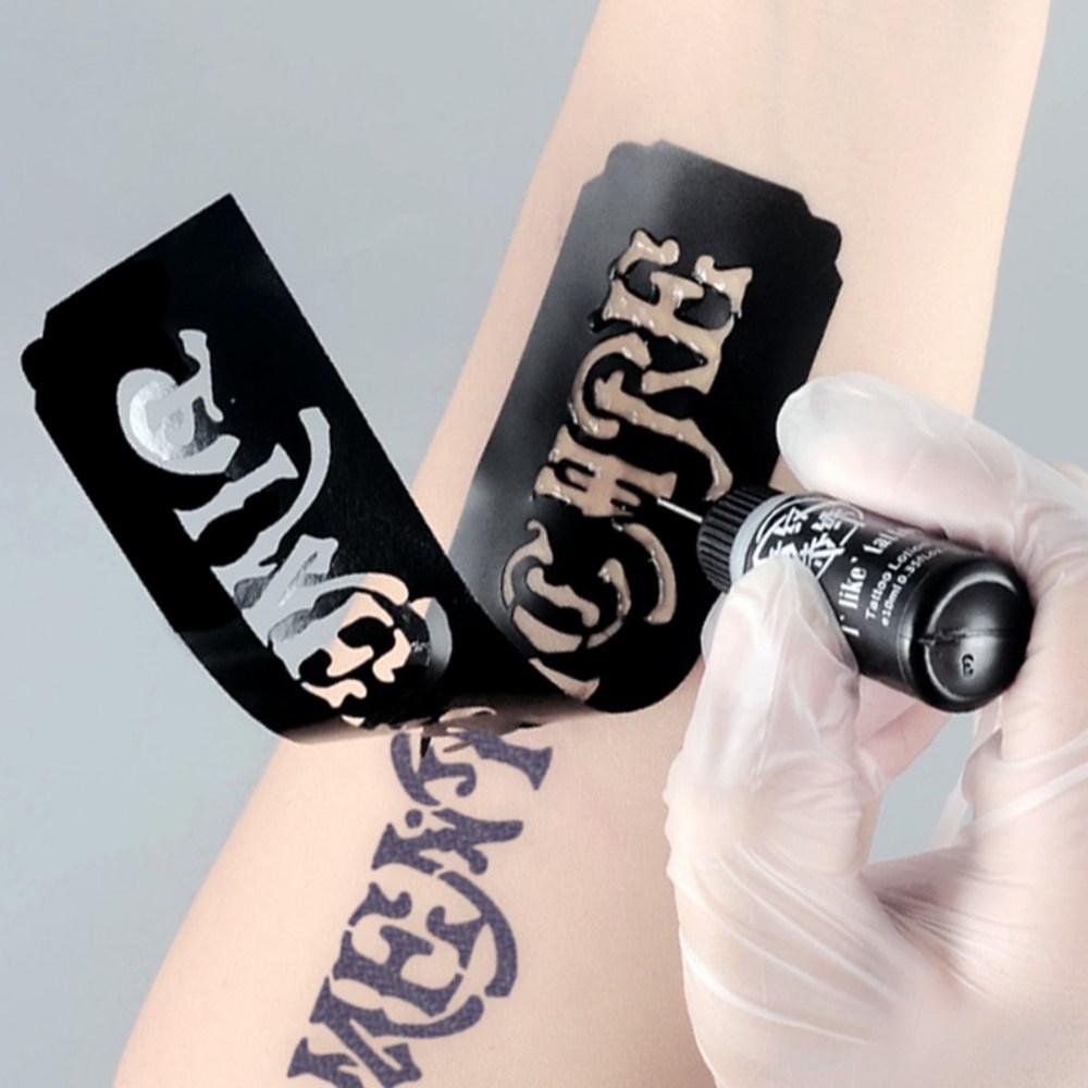Semi-permanent Self-henna Tattoo Design Tattoo Tattoo Sticker Tattoo Jelly Dye Giveaway, 6 Bottles of Black Dye, 6 Pieces