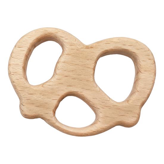 Juguetes Mordedores de Madera para Bebé Juguetes para Masticar de Madera de Haya Natural para Bebés Anillos de Dentición Educativos con Formas de Animales
