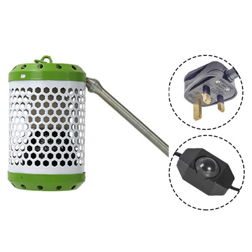 Metal Chew-Proof Wire Ceramic Heating Lamp Anti-Bite Bird Cage Heater Durable Bird Warmer  Indoor