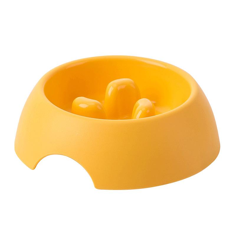 Pet Slow Food Bowl Feeder Anti-choking Slow High Value Pet Supplies Dog Bowl Cat Food Utensils Slow Food Bowl жёлтый