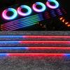 For 22 In1LED Symphony Strip Car Accessories RBG 64 Color Car Ambient Interior Acrylic Strip Guide Fiber Optic Interior Light