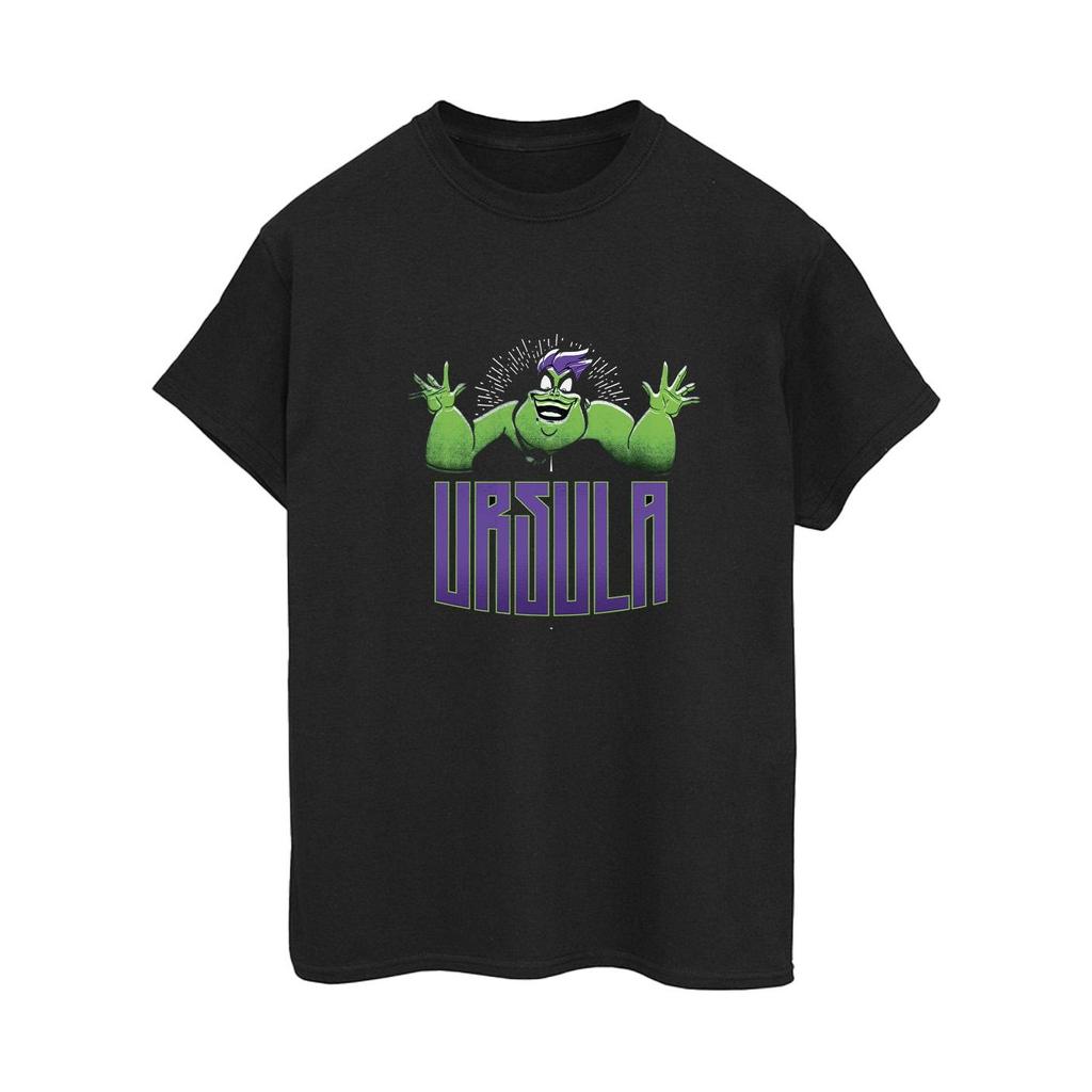 Disney Womens/Ladies Villains Ursula Green Cotton Boyfriend T-Shirt