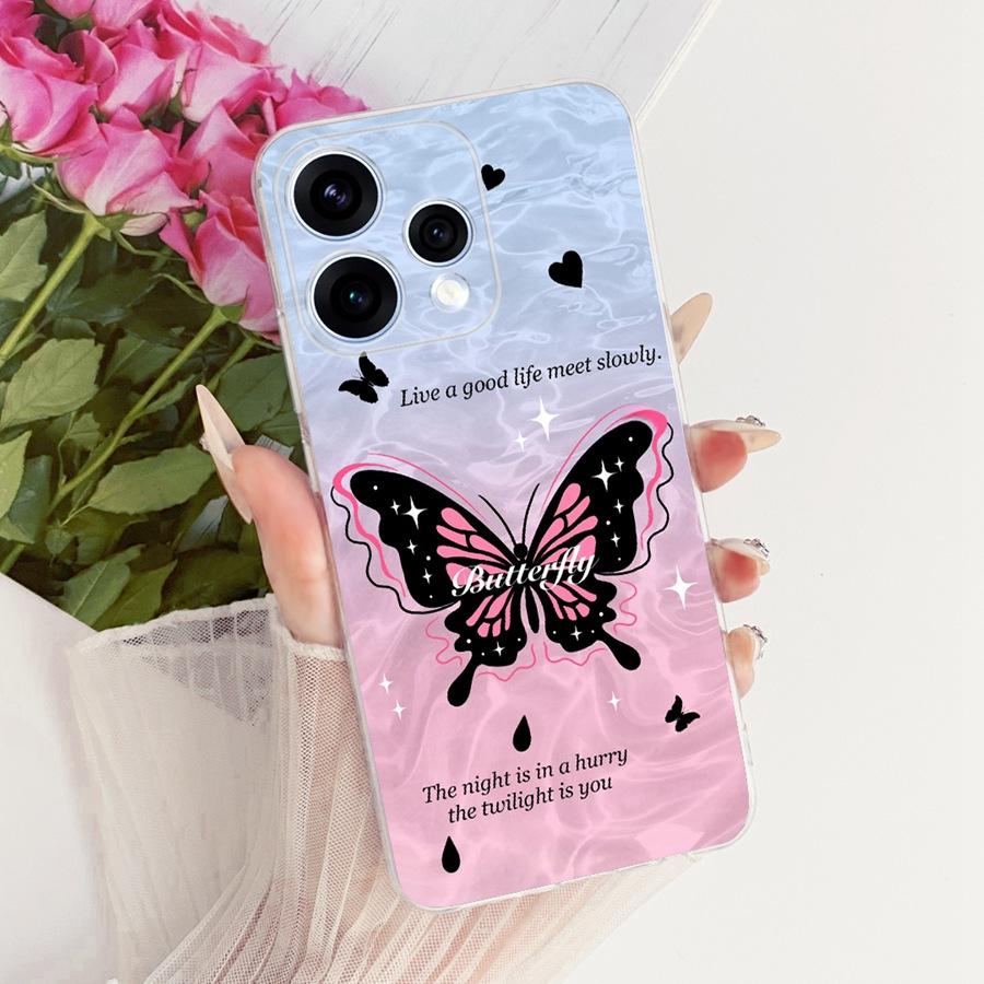 For OPPO Reno15 Reno 15F Case Cute Cat Painted TPU  Phone Case for OPPO Reno15 F Reno 15 CPH2825 Protective Soft Silicone Capa