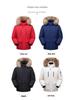Men's Thickened Down Parka with Large Fur Collar - 2025 Winter Collection