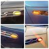 For Mini Cooper R50 R52 R53 Clear & Smoked Lens LED Side Marker Lamp Fender Turn Signal Dynamic Amber Lights