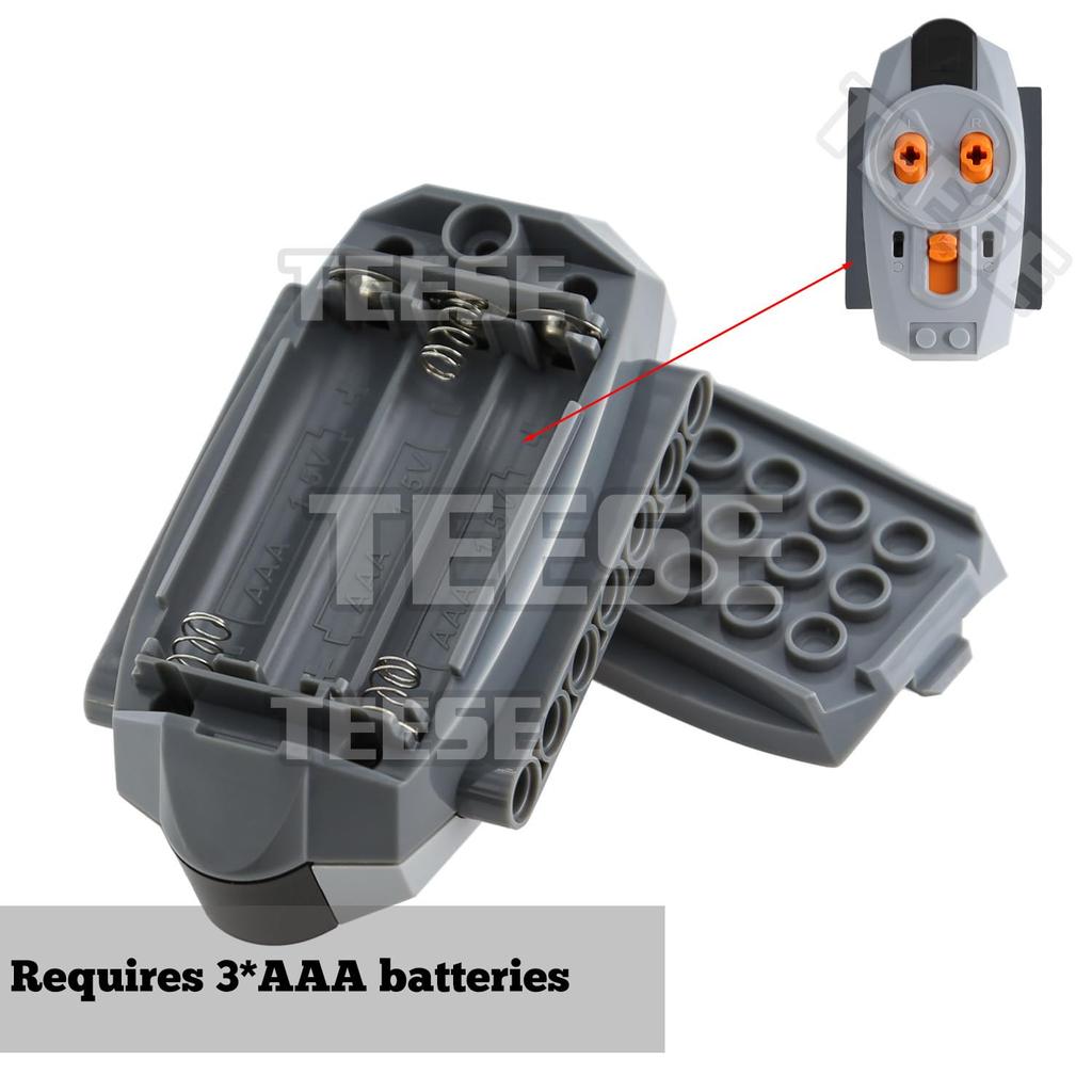 TEESE 5-Piece Technic Electric Robot Set with Remote Control Receiver and Box, Compatible with LEGO Technic Parts