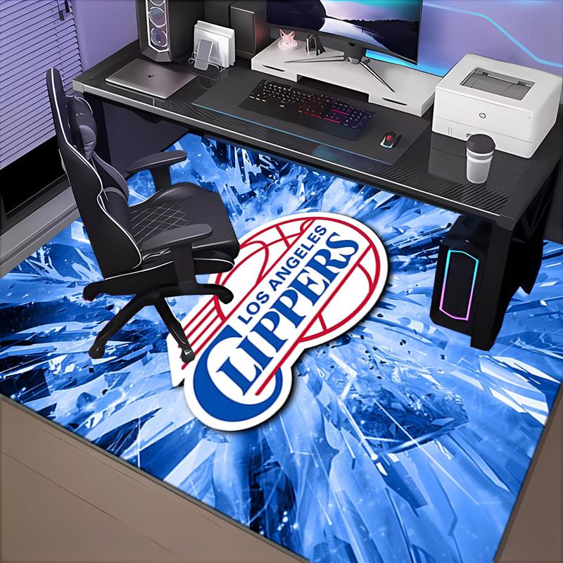 Clippers Ice Rug Office Carpet Non-Slip Mat, Chair Rug Floor Covering for Gaming, Bedroom, Living Room , Home Decor Christmas Gift
