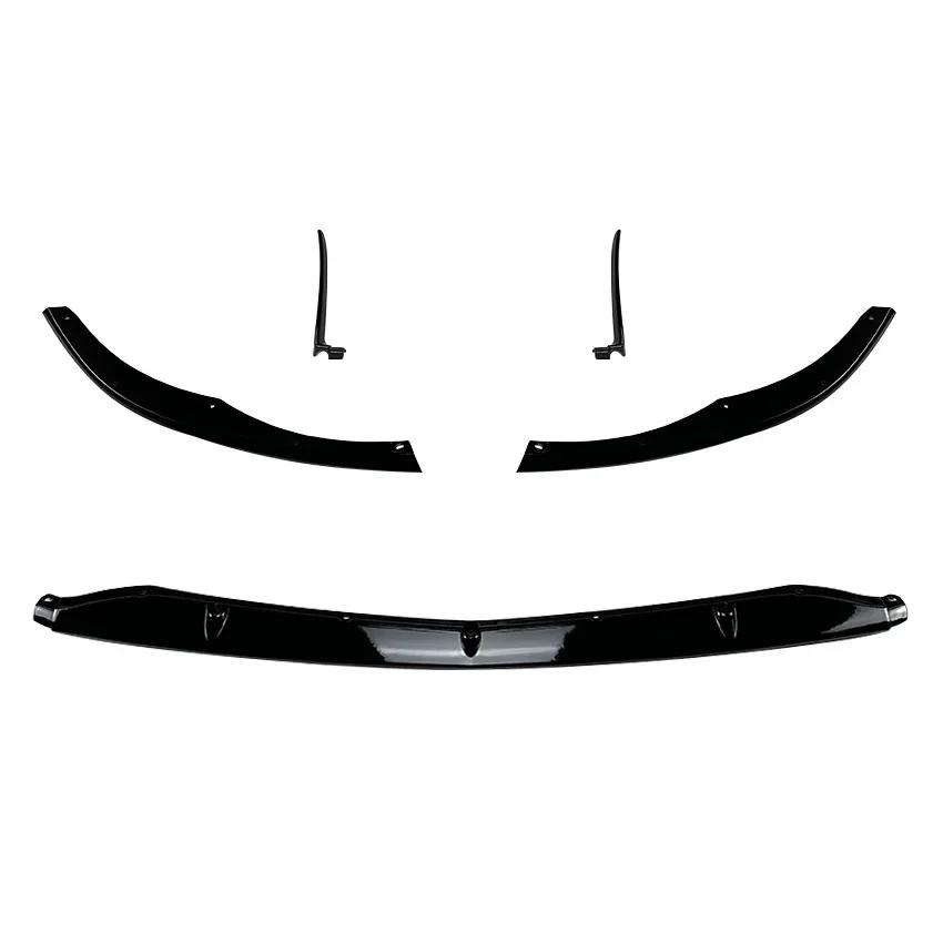 Car Front Bumper Lip Diffuser Spoiler For Mercedes-Benz C-class W205 C205 C63 AMG C63 & AMG S 2015-2022 Body Kits Tuning