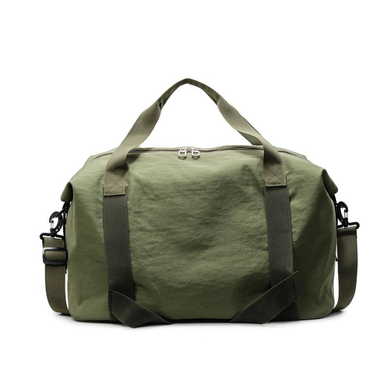 Solid Color Large Capacity Tote Bag Sports Fitness Messenger Bag Women's Dance Yoga Storage Bag Short Trip Tote Bag