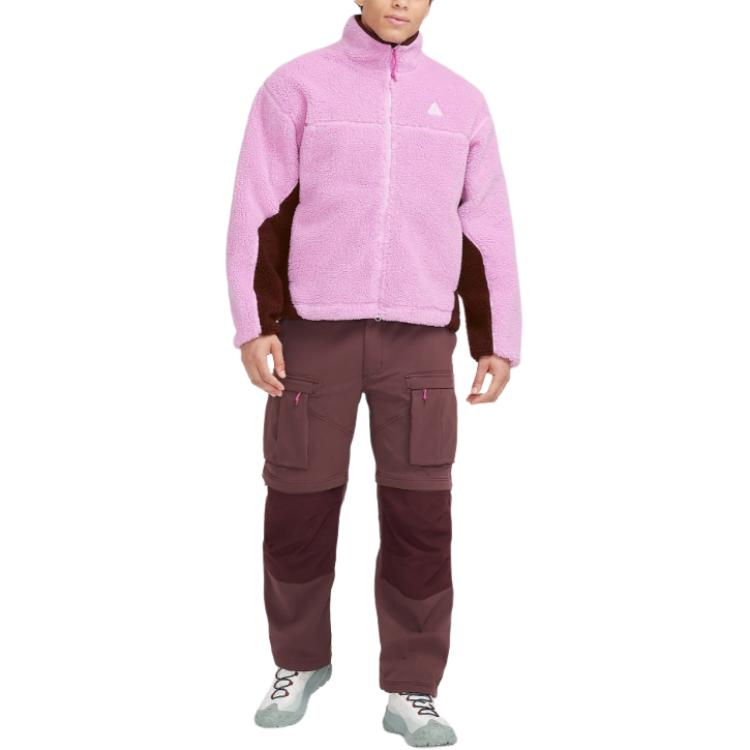 Nike ACG Therma-Fit Adv Canwell Glacier Outdoor Casual Sports Zip-Up Fleece Jacket Men Jacket Deep-Pink FV8653-632