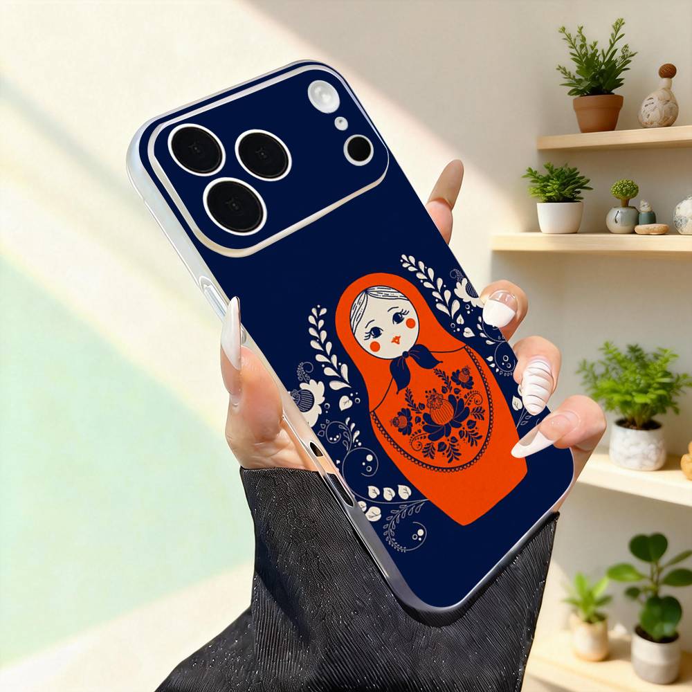 Cute Russian Matryoshka Cute For iPhone 11,12,13,14,15,16,17,Pro,Max,Plus,Mini,SE4,E Phone Case Magnetic For Magsafe Wireless