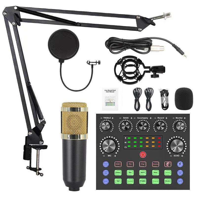 BM800 USB Microphone & Sound Card Set for Podcast Recording & Live Broadcasts