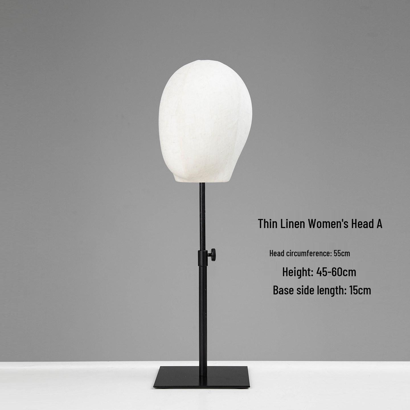 

Desktop Hat & Wig Display Stand with Cloth Head Mold Prop Non-Insertable