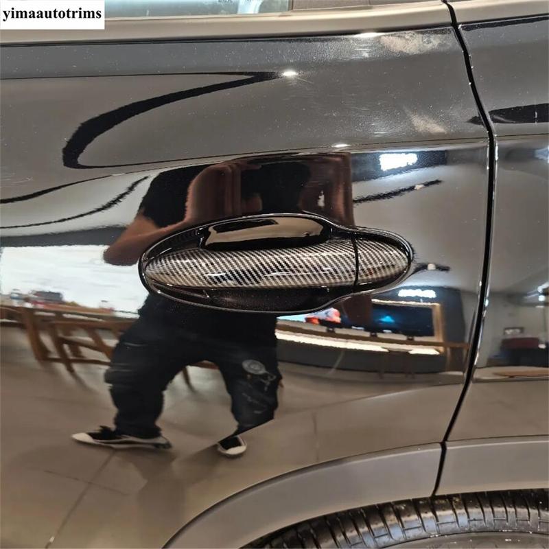 Car Outer Door Handle Bowl / Fuel Oil Tank Cap Decoration Cover Trim For OMODA C5  2024 2025 ABS Carbon Fiber Accessories